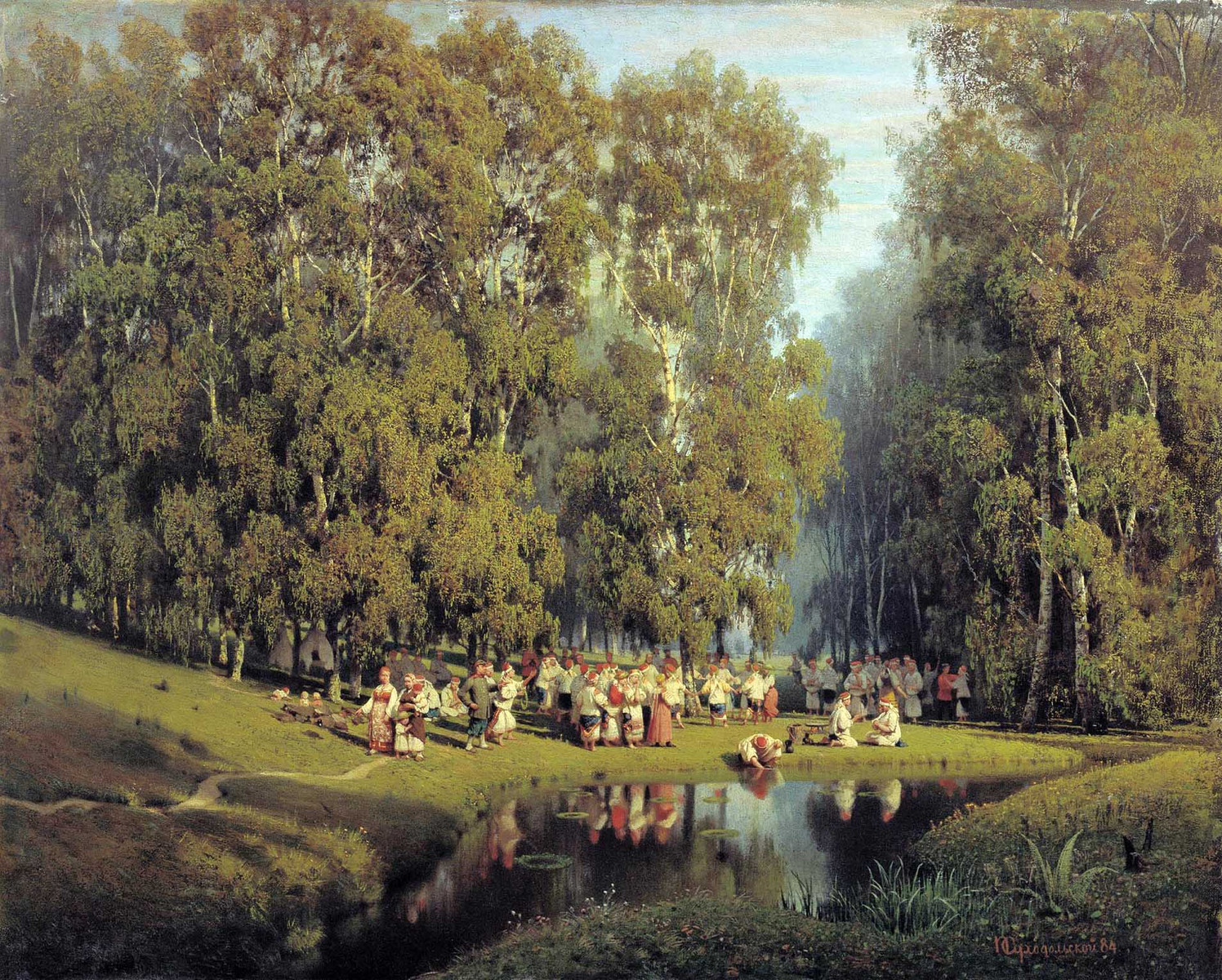 «Троицын день». П.А. Суходольский, 1884 г.